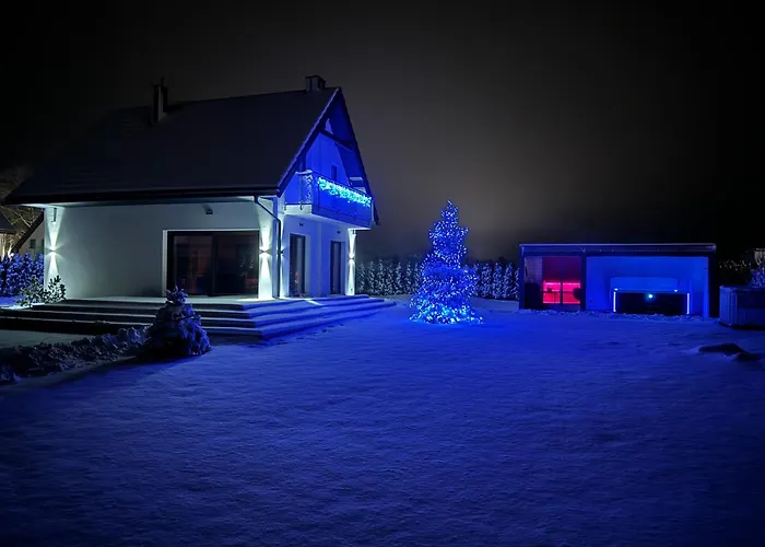Okon Wellness Ogrodek, Luksusowy Dom, Jacuzzi Z Hydromasazem I Sauna. Klusy 사진